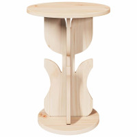 Produktbild för Kaffeebord Naturfärg 39,5 x 39,5 x 53,5 cm Massiv furu