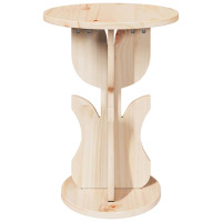 Produktbild för Kaffeebord Naturfärg 39,5 x 39,5 x 53,5 cm Massiv furu