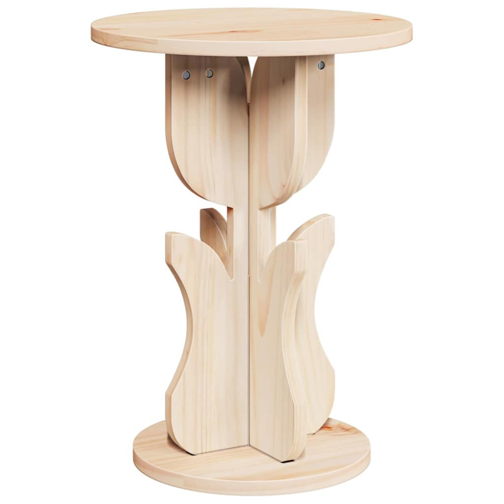 Produktbild för Kaffeebord Naturfärg 39,5 x 39,5 x 53,5 cm Massiv furu
