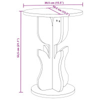 Produktbild för Kaffeebord Naturfärg 39,5 x 39,5 x 53,5 cm Massiv furu