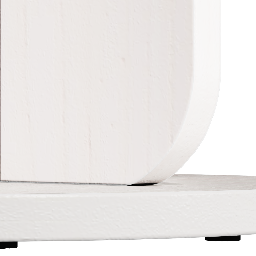 Produktbild för Kaffeebord Vit 39,5 x 39,5 x 53,5 cm Massiv furu
