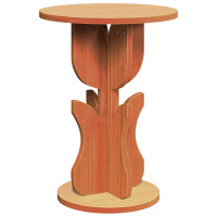 Produktbild för Kaffeebord Vaxbrun 39,5 x 39,5 x 53,5 cm Massiv furu