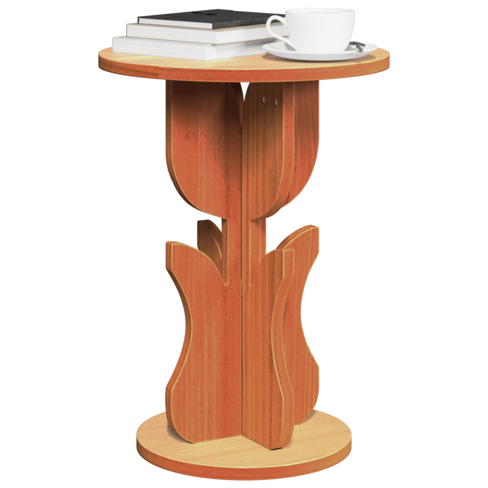 Produktbild för Kaffeebord Vaxbrun 39,5 x 39,5 x 53,5 cm Massiv furu