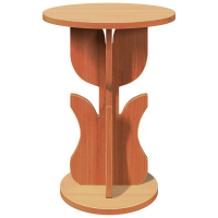 Produktbild för Kaffeebord Vaxbrun 39,5 x 39,5 x 53,5 cm Massiv furu