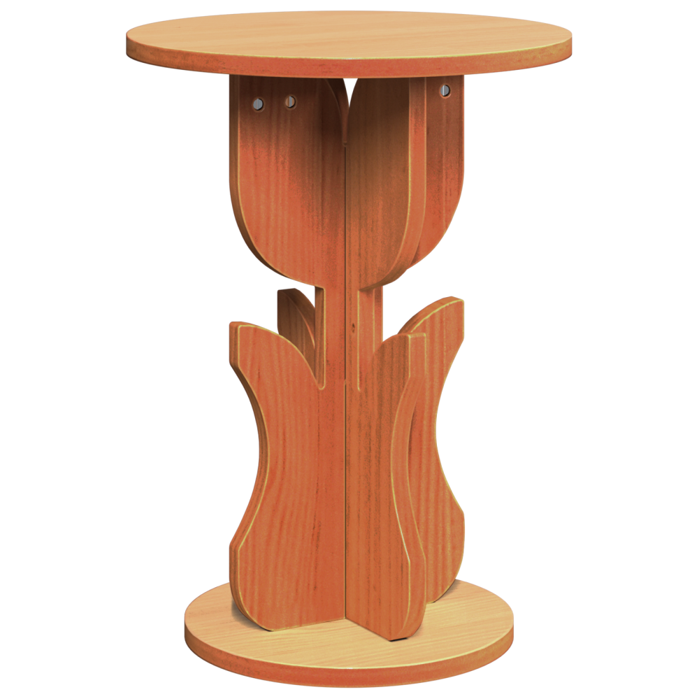 Produktbild för Kaffeebord Vaxbrun 39,5 x 39,5 x 53,5 cm Massiv furu