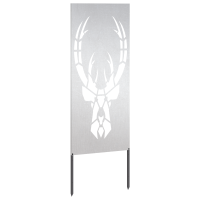 Produktbild för Trädgårds integritetsskärm Silver 50 x 140 cm Rostfritt stål