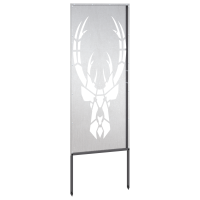 Produktbild för Trädgårds integritetsskärm Silver 50 x 140 cm Rostfritt stål