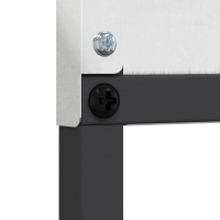 Produktbild för Trädgårds integritetsskärm Silver 50 x 140 cm Rostfritt stål