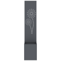 Produktbild för Trädgårds integritetsskärm Antracit 32 x 150 cm Kallvalsat stål