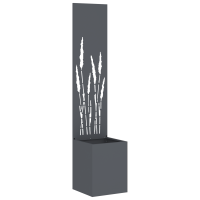 Produktbild för Trädgårds integritetsskärm Antracit 32 x 150 cm Kallvalsat stål