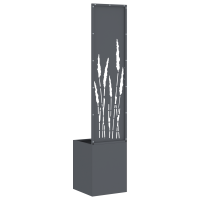 Produktbild för Trädgårds integritetsskärm Antracit 32 x 150 cm Kallvalsat stål