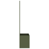 Produktbild för Trädgårds integritetsskärm Olivgrön 50 x 140 cm Kallvalsat stål