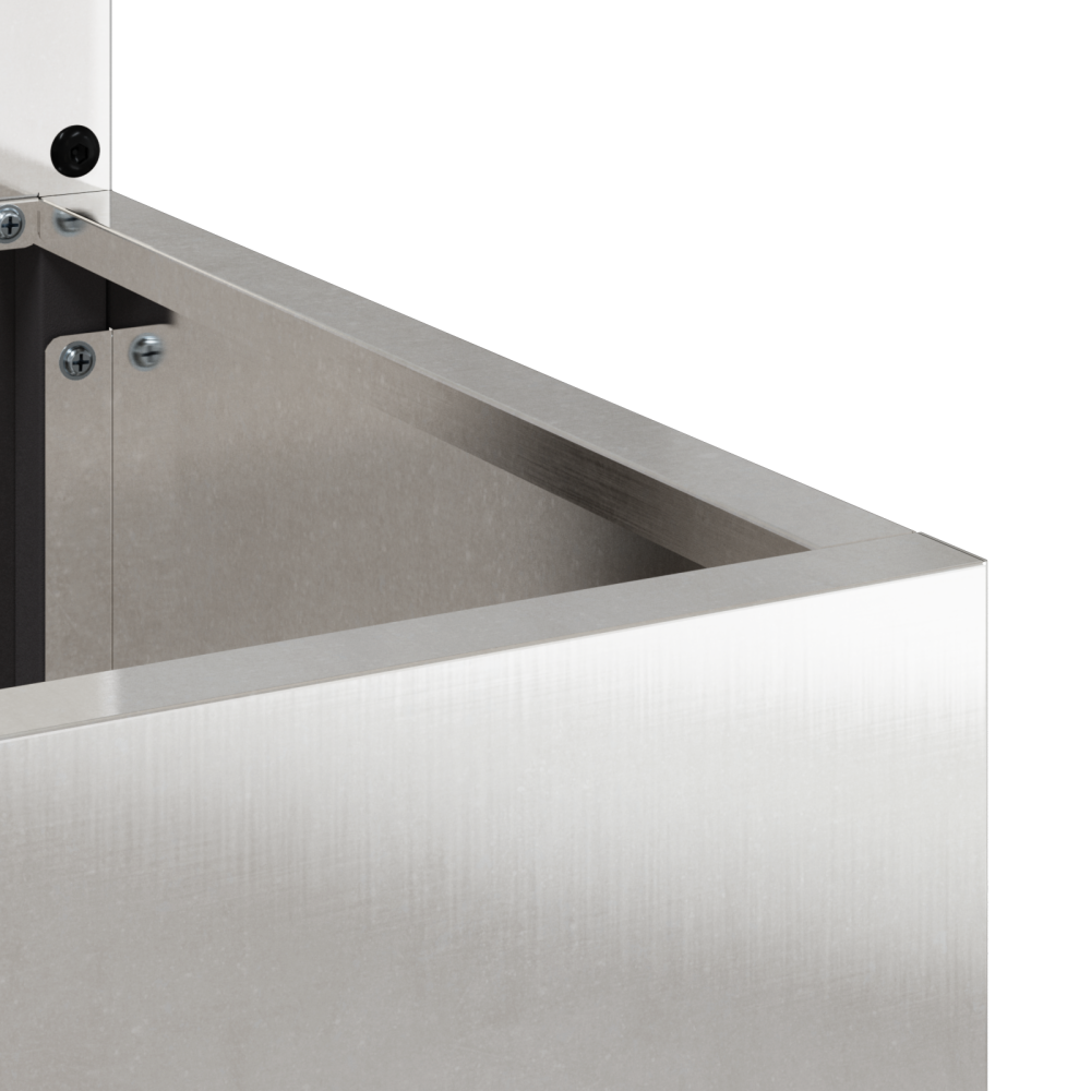 Produktbild för Trädgårds integritetsskärm Silver 50 x 150 cm Rostfritt stål