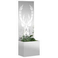 Produktbild för Trädgårds integritetsskärm Silver 50 x 150 cm Galvaniserat stål