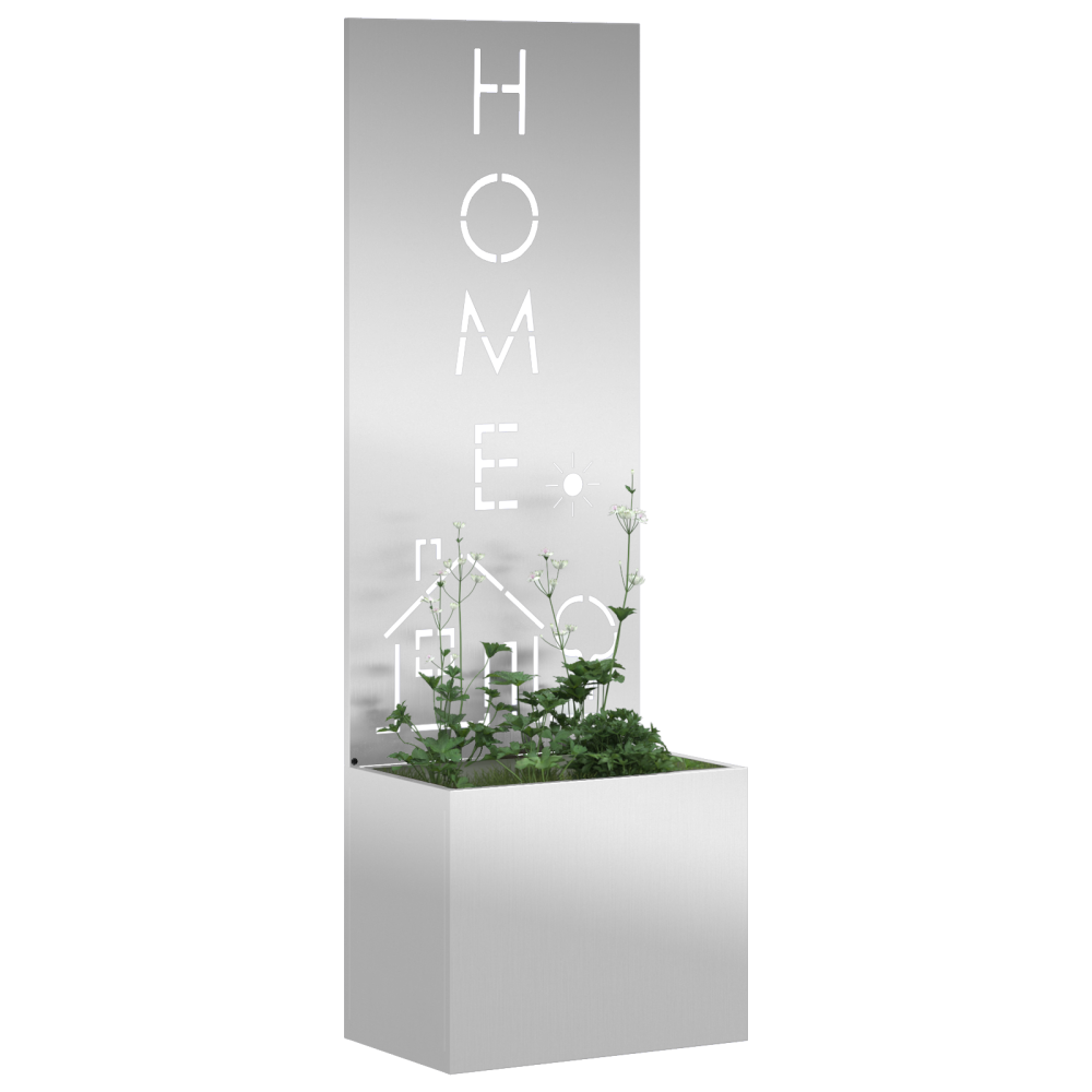 Produktbild för Trädgårds integritetsskärm Silver 50 x 150 cm Galvaniserat stål