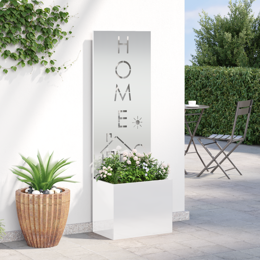 Produktbild för Trädgårds integritetsskärm Silver 50 x 150 cm Galvaniserat stål