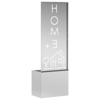 Produktbild för Trädgårds integritetsskärm Silver 50 x 150 cm Galvaniserat stål