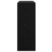 Produktbild för Väggskåp Svart ek 69.5 x 34 x 90 cm Konstruerat trä