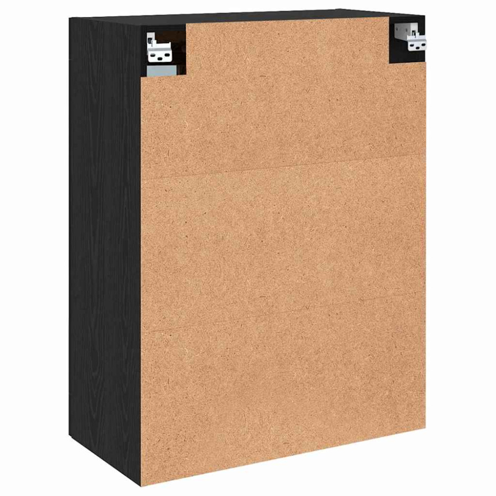 Produktbild för Väggskåp Svart ek 69.5 x 34 x 90 cm Konstruerat trä