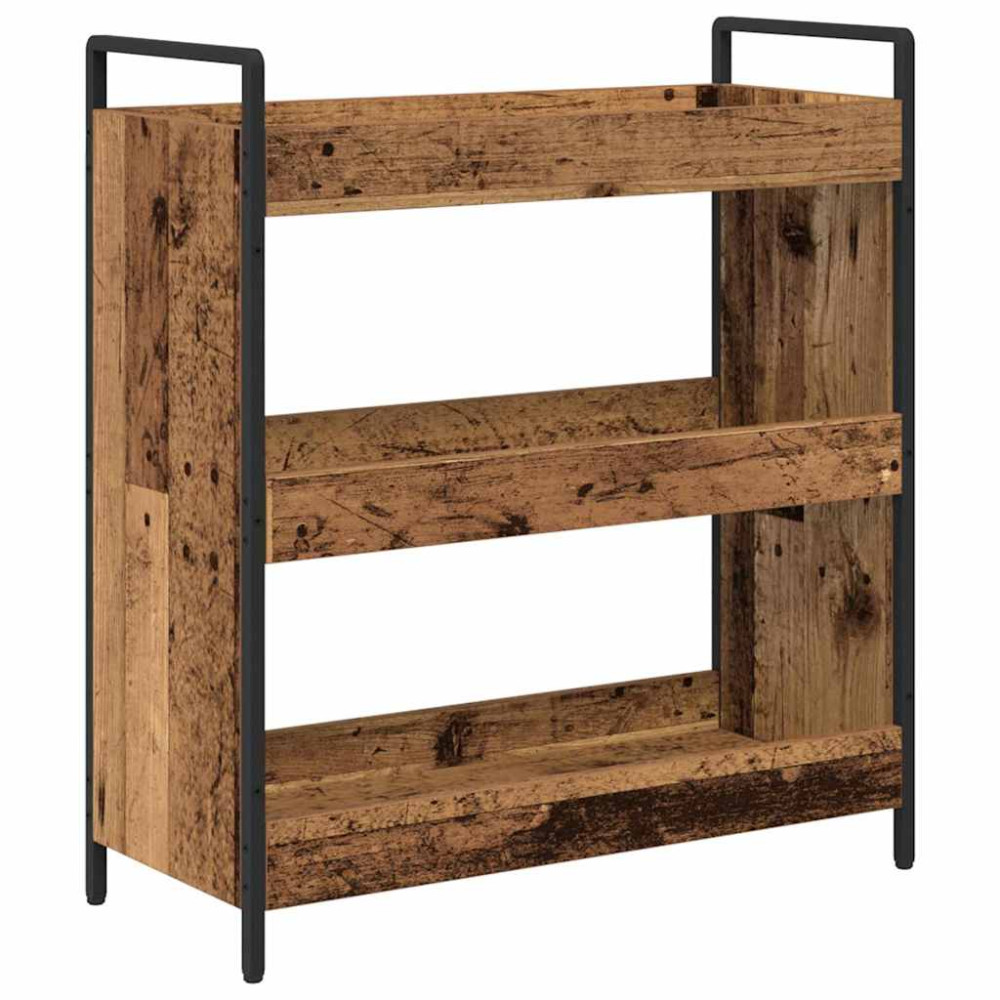 Produktbild för Köksvagn Gammalt trä 70 x 30 x 82 cm Konstruerat trä