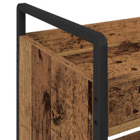 Produktbild för Köksvagn Gammalt trä 70 x 30 x 82 cm Konstruerat trä