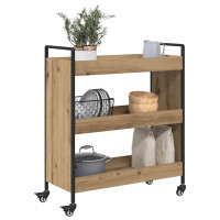 Produktbild för Köksvagn Artisan Ek 70 x 30 x 82 cm Konstruerat trä