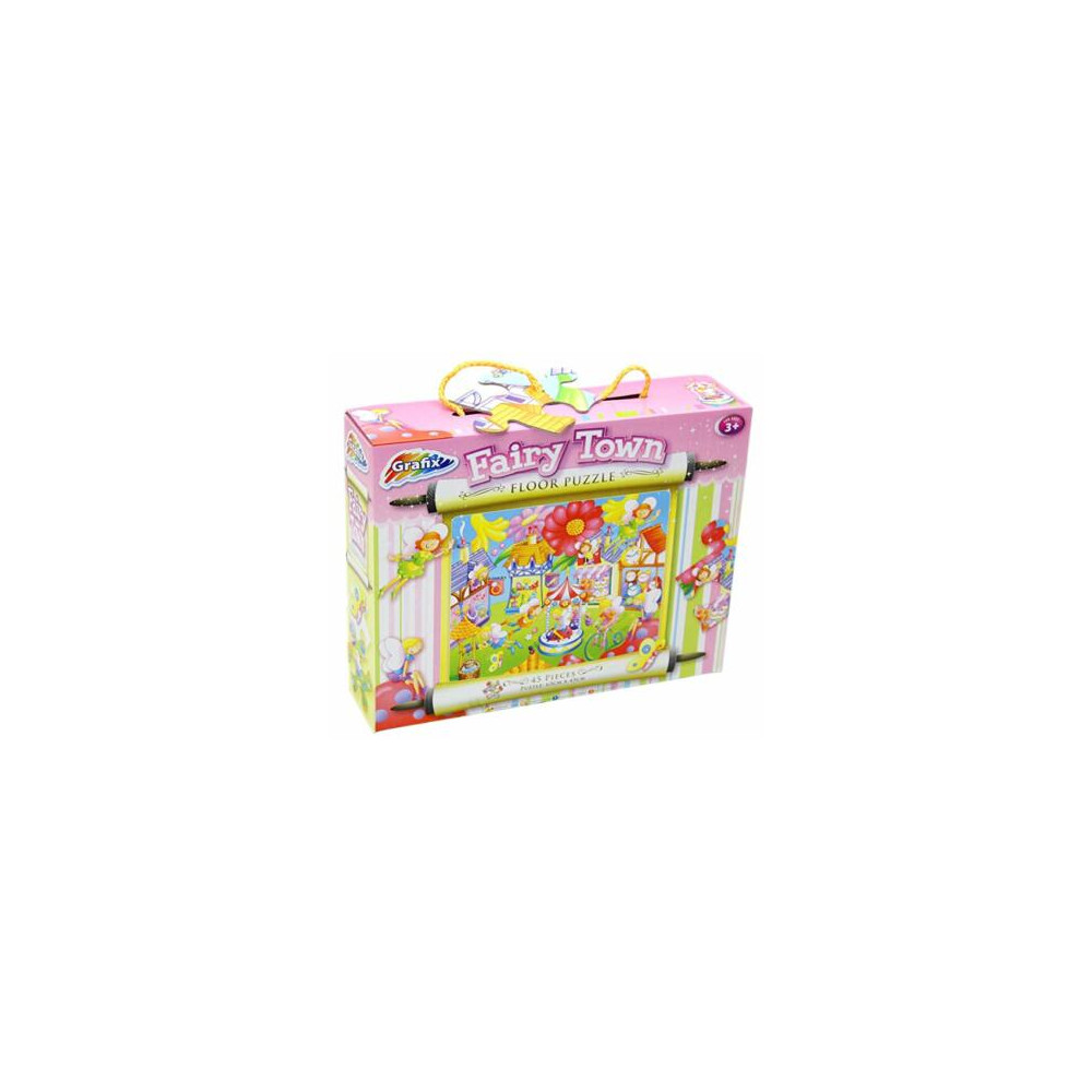 Produktbild för Floor Puzzle 45pc: Fairy Town