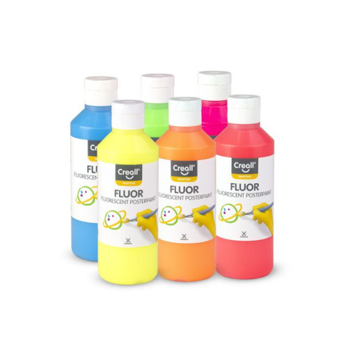 Creall Fluorescerande färg CREALL 6x250ml