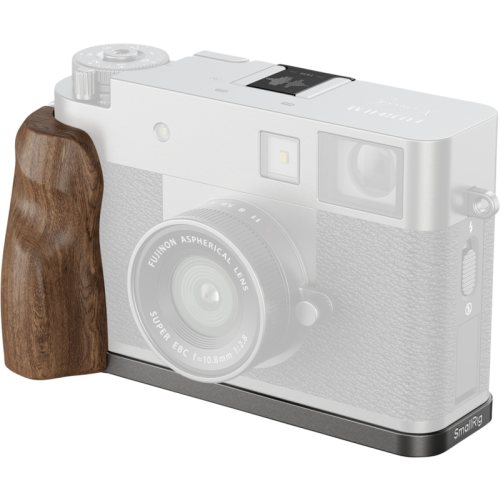 SMALLRIG SmallRig 5394 L-Shaped Mount Plate with Wooden Handle for FUJIFILM X half Charcoal Silver