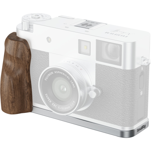 SMALLRIG SmallRig 5223 L-Shaped Mount Plate with Wooden Handle for FUJIFILM X half Silver