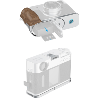 Produktbild för SmallRig 5223 L-Shaped Mount Plate with Wooden Handle for FUJIFILM X half Silver