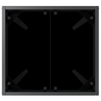 Produktbild för Solstol 3 pcs Svart 197 x 70 x 82 cm konstrotting