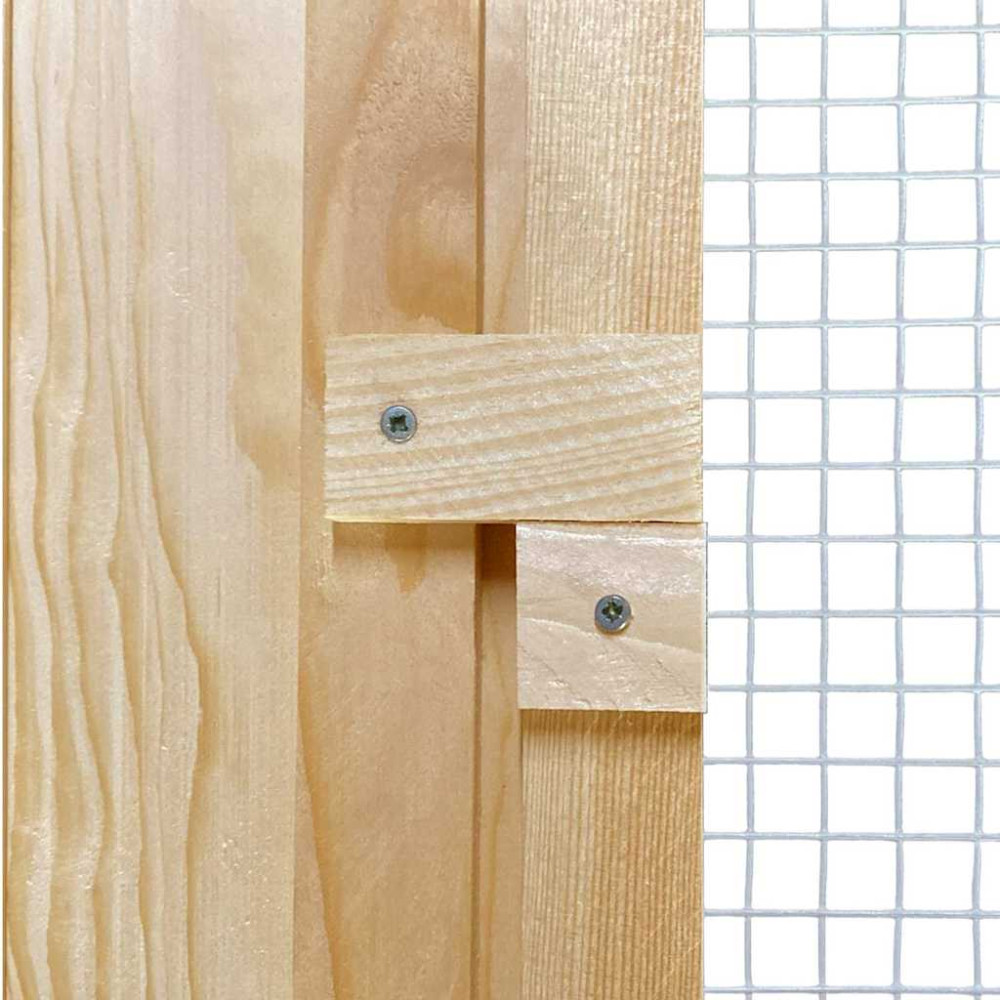 Produktbild för Hönsgård 3 pcs Brun Massiv furu