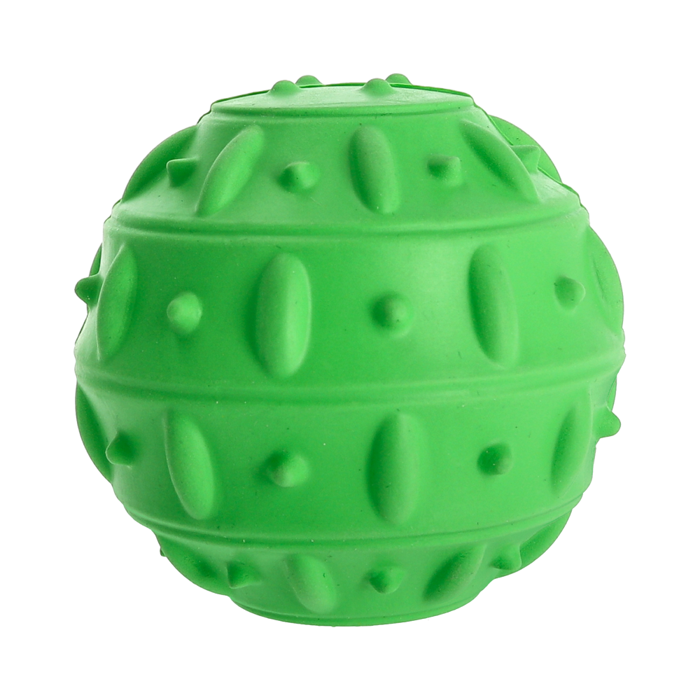 Produktbild för Rough Play Hundleksak Gummi Dental Treat Grön 7cm