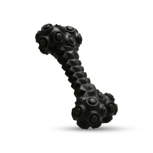 DOGMAN Rough Play Hundleksak Gummi Ben Svart