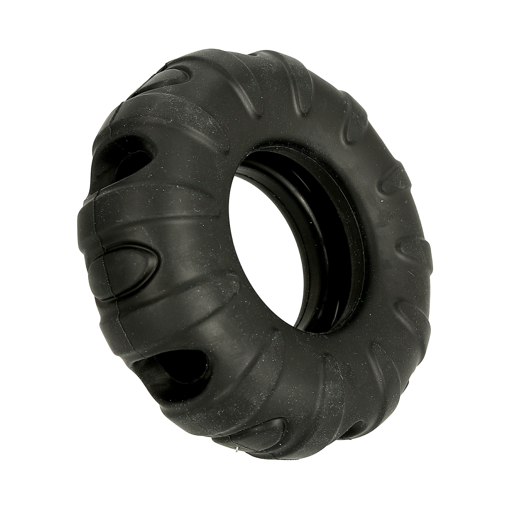 Produktbild för Rough Play Hundleksak Gummi Däck Svart 11cm