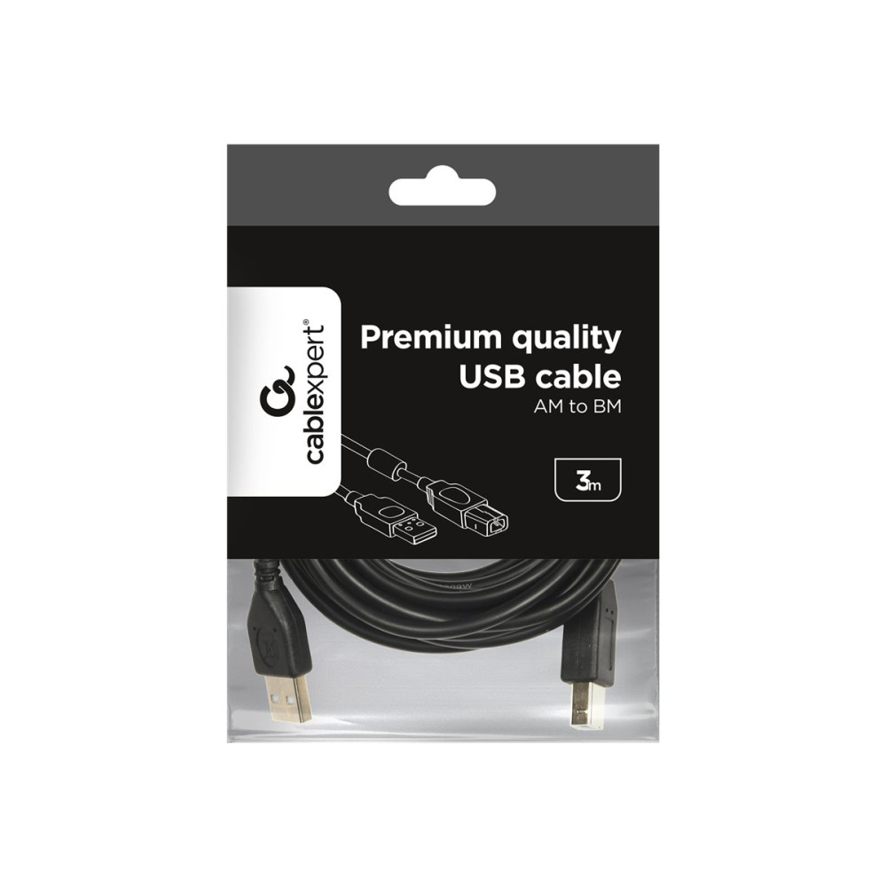 Produktbild för Cablexpert - USB-kabel - USB typ B till USB - 3 m