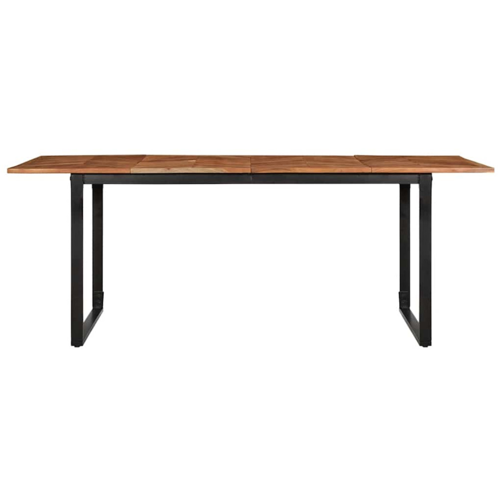 Produktbild för Matbord 200x100x75 cm massivt trä akacia