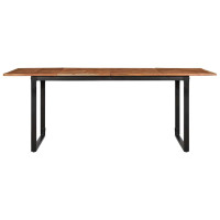 Produktbild för Matbord 200x100x75 cm massivt trä akacia