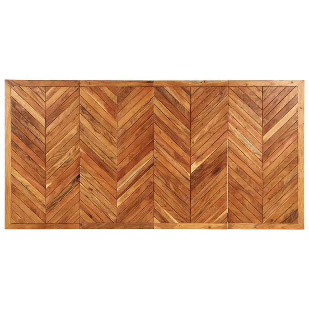 Produktbild för Matbord 200x100x75 cm massivt trä akacia