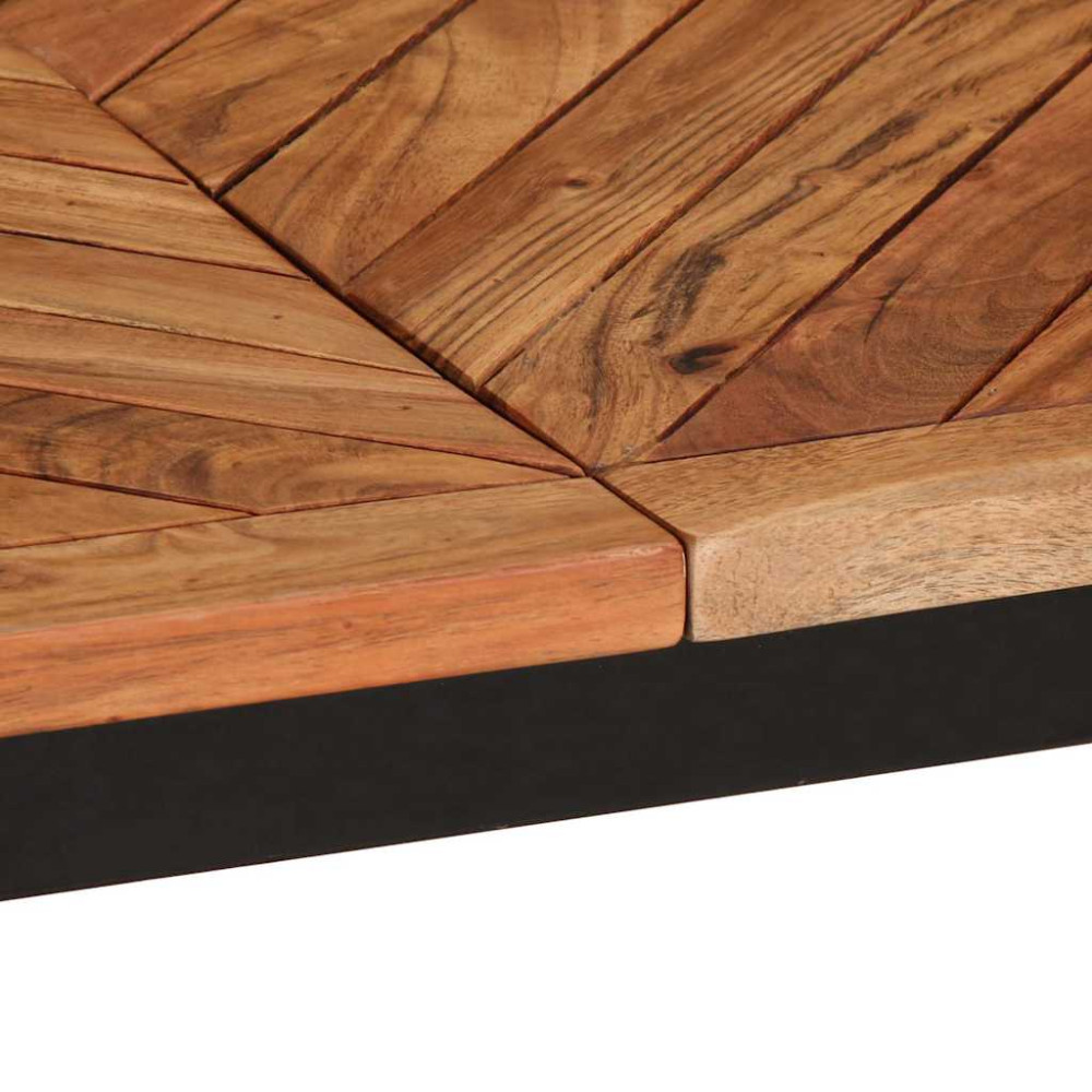 Produktbild för Matbord 200x100x75 cm massivt trä akacia