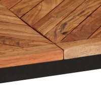 Produktbild för Matbord 200x100x75 cm massivt trä akacia