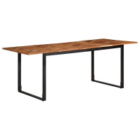 Produktbild för Matbord 200x100x75 cm massivt trä akacia