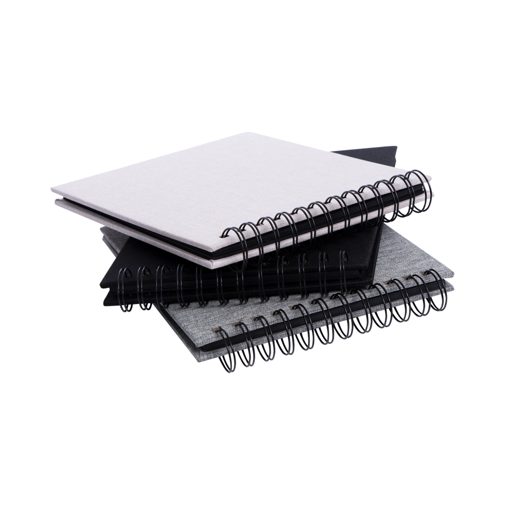 Produktbild för Focus Essence Wire-O 23x17 Grey w. black sheets