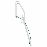 Produktbild för 5-stegs bryggstege Silver 58 x 77 x 191 cm Aluminium