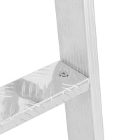 Produktbild för 5-stegs bryggstege Silver 58 x 77 x 191 cm Aluminium