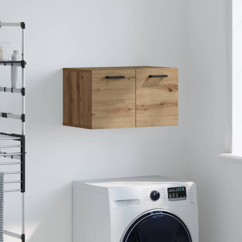 vidaXL Väggmonterat skåp Artisan Ek 60 x 36,5 x 35 cm Konstruerat trä