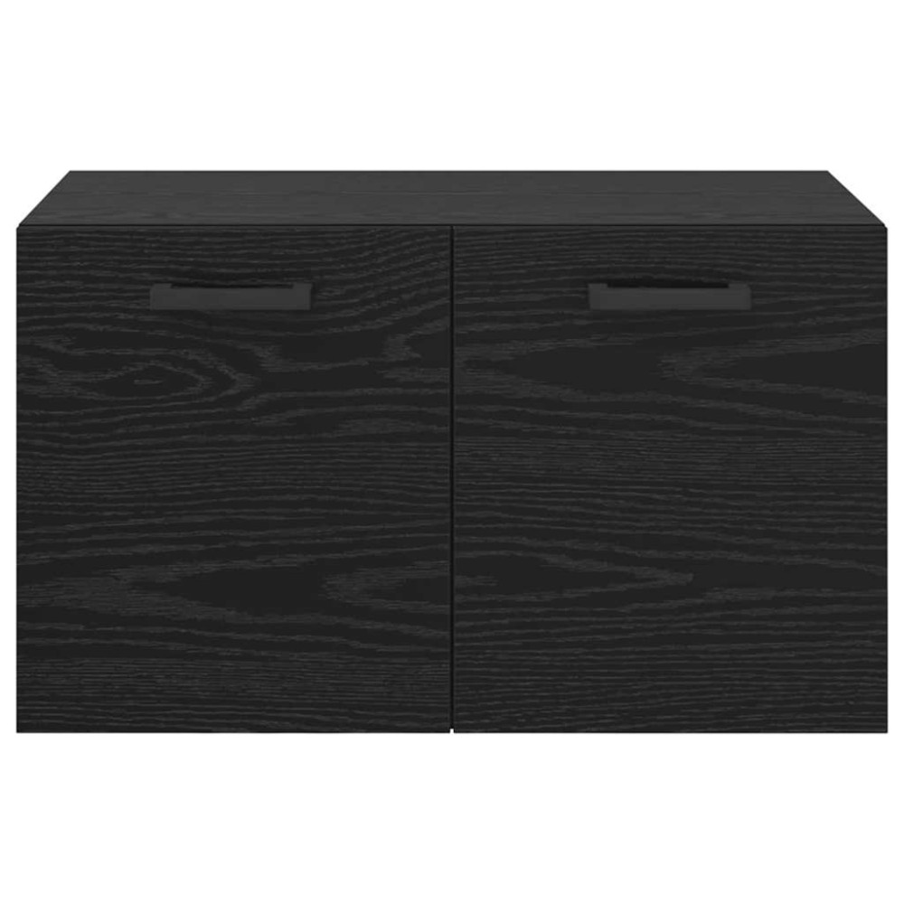 Produktbild för Väggmonterat skåp Svart Ek 60 x 36,5 x 35 cm Konstruerat trä