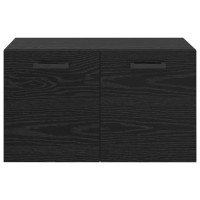 Produktbild för Väggmonterat skåp Svart Ek 60 x 36,5 x 35 cm Konstruerat trä