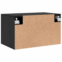 Produktbild för Väggmonterat skåp Svart Ek 60 x 36,5 x 35 cm Konstruerat trä
